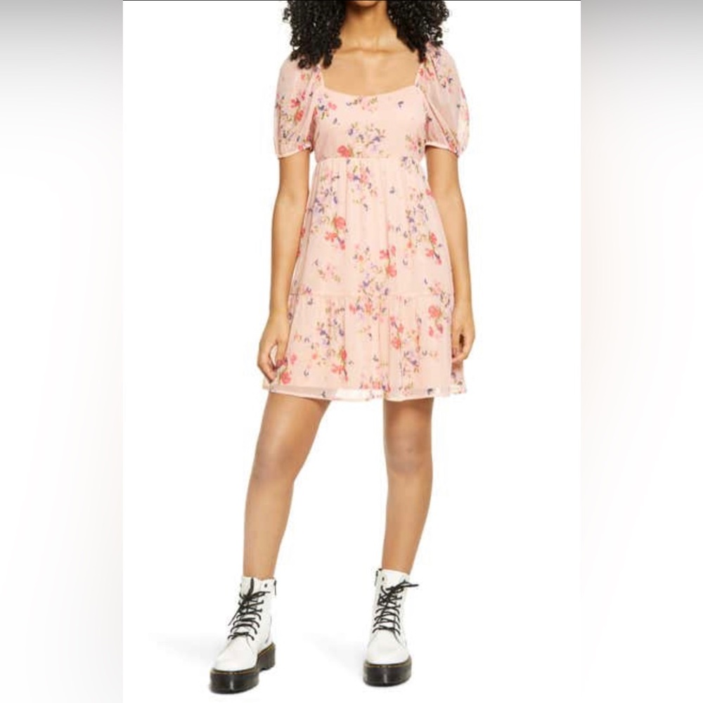 BP Pink Tiered Dress